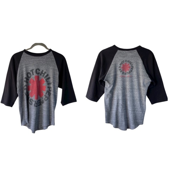 Red Hot Chili Peppers 2017 Tour Band Concert Rock Tee 3/4 Sleeve T Shirt SZ S - Picture 1 of 7